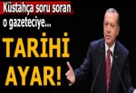 Erdoğan'dan Cezayirli gazeteciye tarihi yanıt!