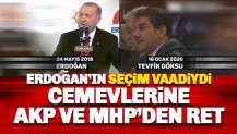 Erdoğan'ın seçim vaadiydi: AKP ve MHP'den cemevlerine ret