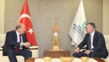 Ersin Tatar, Başkan Büyükakın’a konuk oldu