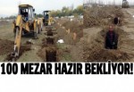 Erzincan'da 100 mezar kazıldı