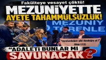 Fakülteye vesayet çöktü! Mezuniyette ayete tahammülsüzlük!