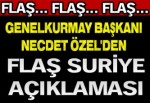 Flaş Suriye açıklaması!