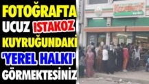 Fotoğrafta ucuz ıstakoz kuyruğundaki yerel halkı görmektesiniz