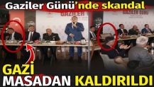 Gaziler Gününde skandal. Gazi masadan kaldırıldı