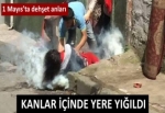 Genç kıza gaz bombası isabet etti