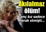 Genç kızı alnından vurmuş!