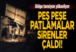 Golan Tepeleri'nde peş peşe patlamalar meydana geldi