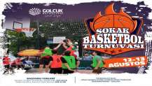 GÖLCÜK SAHİLİNDE HEYECAN SIRASI SOKAK BASKETBOLUNDA