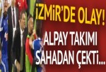 Göztepe - Eskişehirspor maçında olay! Alpay Özalan takımını sahadan çekti