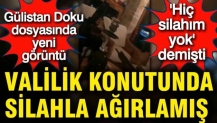 Gülistan Doku dosyasında yeni görüntü… 'Hiç silahım yok' demişti: Valilik konutunda silahla ağırlamış