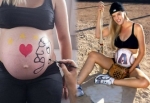 Hamilelik modası; göbek boyama!