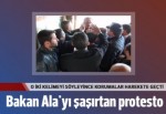 İçişleri Bakanı Efkan Ala'ya 'Ayakkabı kutusu' protestosu