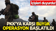 İçişleri duyurdu! PKK'ya büyük operasyon başlatıldı
