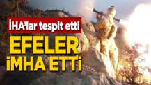 İHA'lar tespit etti! Efeler imha etti