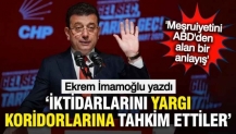 İmamoğlu: Meşruiyetini ABD'de arayan anlayış, iktidarını yargı koridorlarına tahkim etti