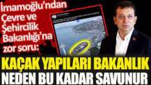 İmamoğlu'ndan Üsküdar'daki kaçak kafelere ilişkin tepki: Bakanlık neden bu kadar savunur?