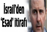 İsrail'den 'Esad' itirafı