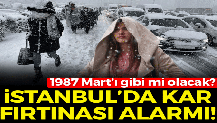 İstanbul’a kar fırtınası alarmı
