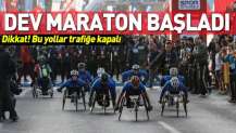 İstanbul Maratonu başladı! Bu yollar trafiğe kapalı.