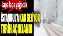 İstanbul'a kar geliyor