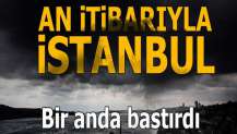 İstanbul'da beklenen yağmur başladı!