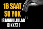 İstanbul'da su kesintisi