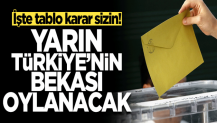 İşte tablo karar sizin! 31 Mart'ta Türkiye'nin bekası oylanacak
