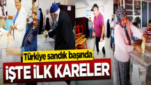 İşte tarihi seçimden ilk kareler