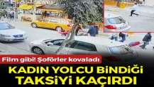 İzmir'de taksiyi kaçırıp bir yayaya çarpan kadın, kovalamacayla yakalandı