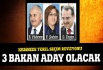 Kabinede yerel seçim revizyonu, 3 bakan aday olacak