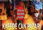 Kafede dehşet anları! Pompalı tüfekle baskın...