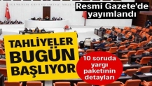 Kanun yürürlüğe girdi: Tahliyeler bugün başlayacak