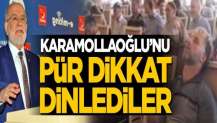 Karamollaoğlu'nu dinleyen Saadetliler dikkat çekti