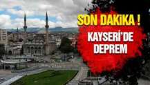 Kayseri'de deprem