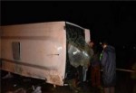 Kayseri'de yolcu otobüsü devrildi: 49 yaralı