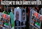 Kazlıçeşme'de binler Mursi'ye destek