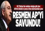 Kılıçdaroğlu resmen AP'ye destek verdi.