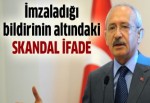 Kılıçdaroğlu'nun imzaladığı bildirinin altındaki skandal ifade
