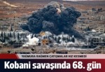 Kobani'de yağmur altında çatışmalar sürüyor