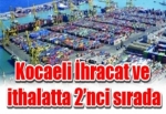 Kocaeli ithalatta ikinci