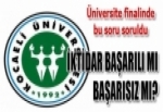 Kocaeli Üniversitesi"İktidar Başarılımı,Başarısızmı?
