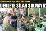 Köylüden PKK'ya tokat gibi cevap