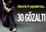 Küçük kıza cinsel istismar iddiası: 30 gözaltı