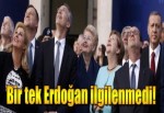Liderler uçak gösterisini böyle izledi