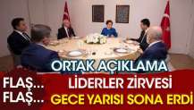 Liderler zirvesi gece yarısı sona erdi. Ortak açıklama yapıldı