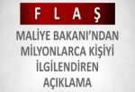 Maliye Bakanı'ndan vergi açıklaması