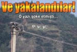 Manisa'da dağa PKK yazanlar yakalandı