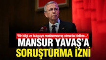 Mansur Yavaş hakkında soruşturma izni