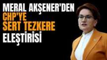Meral Akşener'den CHP'ye tezkere eleştirisi