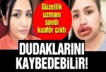 Merve hemşirenin başına gelenlere dikkat! Dudakları alınabilir